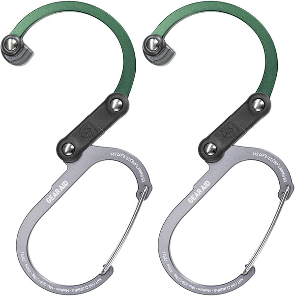GEAR AID HEROCLIP 360 Swivel Carabiner Gear Clip and Hook (Medium) for