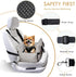 15 lbs, Dog Car Seats for Small Dogs, Puppy Car Seat Under Small Dog Bed for Travel, Elevated Pet Seat with Safety