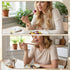 Gsbnjuy 6 Set Set Pcs Wooden Spoon and Fork for Eating Utensil Reusable Kitchen Wood Dinner Flatware Tableware Cutlery