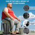 (440lbs (3.19-18.7 Inches) XXL Retractable Portable Toilet Travel Toilet Capacity) Adjustable Height Camping Toilet