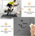 Treadmill Mat Compatible with Peloton Bike, 6mm Thick Exercise Bike Mat for Treadmill and Row, Protects Floors