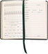 Golf Journal with Graphic Image On The Green, Score Log Book, Genuine Full Grain Leather (Green, Compact - 3" x 5")