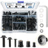 Moelf 261Pcs M4 M5 M6 Neoprene Well Nuts Kit 6063-T6 Aluminium Screws TPR