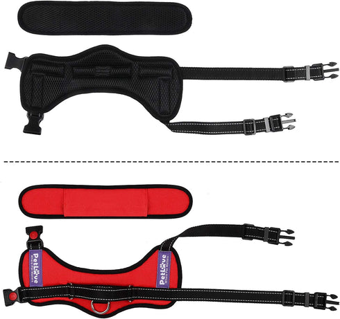 Dog Harness, Adjustable Soft Leash, Padded No Pull Harness for Small Medium Large Dogs - Red