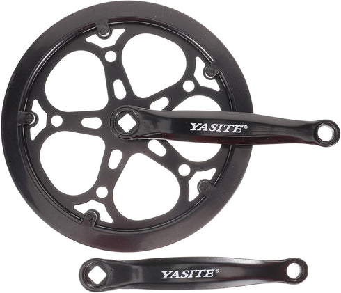 Single Crankset Square Taper Crankset - 1 Set Bike Crankset Chainwheel for Road Mountain Bicycle Accessories (No Screws)