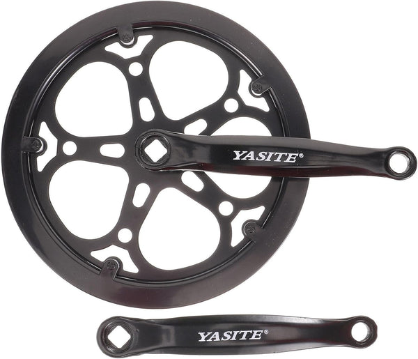 Single Crankset Square Taper Crankset - 1 Set Bike Crankset Chainwheel for Road Mountain Bicycle Accessories (No Screws)