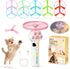 Orebog Cat Fetch Toy Launcher,Flying Disc Launcher Toy Rechargeable with 10 Flying Discs,Flying