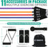 Resistance Bands Set for Working Out, Exercise Bands with Door Anchors, Stretch Bands for Home Fitness