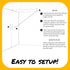 Hook and Ring Swing DIY Kit, Stainless Steel Hardware and Nylon String Ring Toss Game for Indoor Outdoor Fun