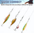 JSHANMEI Fishing Swivels Snaps - High Strength Rolling Barrel Swivels with Safety Snap for Freshwater Saltwater Tackle