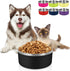 LIHONG Dog Bowls, 64oz Stainless Steel for Large Dogs, Non-Slip Rubber Bottom, Double Wall Insulated, Rustproof, Black