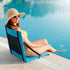Novabright Summer Foldable Seat for Poolside Chairs Lightweight Portable Pool Edge of Pool Flip Chairs for Beach