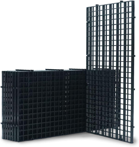 8 Pieces 5.9x11.8in Aquarium Grid Plastic, Fish Tank Divider for DIY Filtration and Bottom Protection.