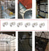 12 Pack Rabbit Cage Wire Crate Door Lock Buckle Connector Latches - Clamp for Cat Dog Pet Cages, DIY Reinforced