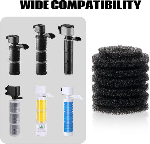 SainSmart 3 Pack Aquarium Filter Sponge - Biochemical Cotton Replacement Accessories