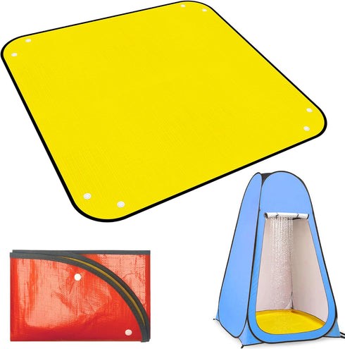 39.5" Camp Shower Tent Bottom Mat, Non Slip Changing Tent Bottom Pad,