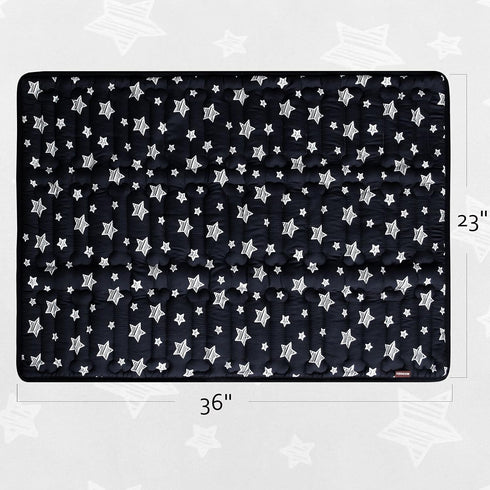 Dog Crate Mat (36" x 23") - Soft Bed Mat with Cute Prints, Personalized Anti-Slip Kennel Pad, Machine Washable