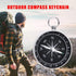 ThtRht 3 Pack G44 Compass Hiking Survival Aluminum Alloy Lightweight Keychain Portable Mini Outdoor Camping Wild