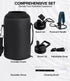 One Gallon Insulated Water Bottle, Vacuum Stainless Steel, 128 oz Leak Proof Large Jug with Paracord Handle