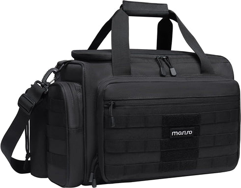 MOSISO Tactical Range Bag, Large Duffle for Handguns and Ammo, Soft Cases for Shooting Range Outdoor