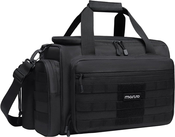MOSISO Tactical Range Bag, Large Duffle for Handguns and Ammo, Soft Cases for Shooting Range Outdoor