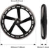 2-Pack 200mm 8-Inch A5, Scooter Replacement Wheels - Wheels for Razor Lascoota, Kid, Youth, Adult Kick Push Scooter