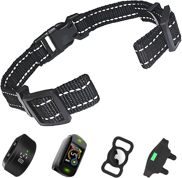 Replacement Collar Strap for Shock Collar, Adjustable Reflective Nylon Collar Strap for Dog Training Bark Collar E