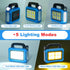 TANSOREN 4 Pack Lantern Camping Essentials, Solar Lights, LED Flashlight for Emergency, Rechargeable Tent Lights