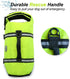 VIVAGLORY Ripstop Dog Life Jacket for Small Medium Large Dogs, Bright Yellow, Enhanced Buoyancy & Visibility, Dog