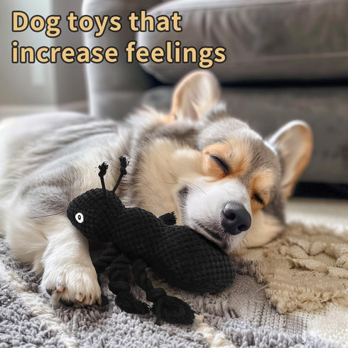 Ant Plush Dog Toy, Interactive Chew Toy for Small and Medium Dogs with Stuffing and Scream