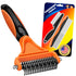 UGNEL 3PCS Pet Grooming Rake & Metal Comb & Flea Comb for Cats