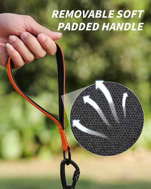 Joytale Long Leash for Dogs, Training Leash with Removable Padded Handle, Double Hook, 15FT/30FT/50FT/65FT for
