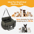 25lbs, Funny Fuzzy Dog Car Booster Seat for Small Medium Dogs Up to Waterproof Fabric with Non-Slip Base & Safety
