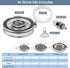 hygger Air Stones for Aquariums, Ultra Silent Bubble Stone Kit with Air Tube, Transparent Acrylic Fish Tank Diffuser