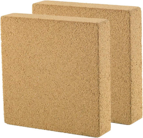 JIH Ceramic Filter Media, Block Bio-Filter for Marine & Freshwater Aquariums, 2 Pcs (3.95 x 3.95 x 1-Inch)