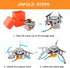 WADEO Camping Gas Stove, 3700W Portable Backpacking Burner with Piezo Ignition and Carrying Case