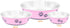 Fuzzy Puppy Food Bowl & Water Bowl, Designer Series, Paw Print Detail, Stainless Steel & Pink, 52 oz