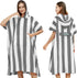 Men Women Hooded Towel Changing Wearable Cloth Swimsuit Bikini Coverup Dry Robe