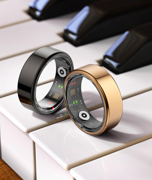 Smart Ring, Universal Wearable Health Monitor with App, Sports Ring with Heart Rate, Sleep Monitor, IP68 Waterproof