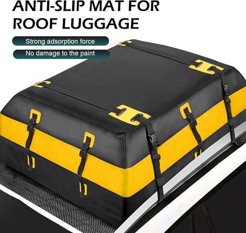 lekiliky 47"x39" Car Roof Rack Pads, Multifunctional Roof Luggage Rack Mat Avoid Vehicle Bag Shake, Cuttable Anti-Slip