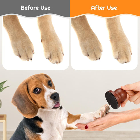 Dog Nail File Set, Dog Nail Trimmers with 7 Pcs Replaceable Sandpaper, No Pressure Nail File