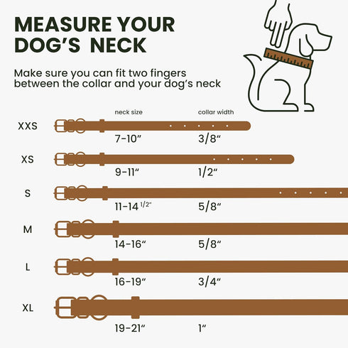 BRONZEDOG Rolled Leather Dog Collar with QR ID Tag, Adjustable Soft Round Collars for Small Medium Large Dogs Puppy Cat