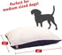 30x40 Blue Rectangle Dog Bed with Removable Washable Cover by Majestic Pet Products, Small to Medium
