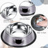 Hillban 10 Pack Stainless Steel Cat Bowls with Rubber Base, Anti Slip Stackable Food and Water Bowls