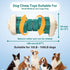 PcEoTllar Dog Toys for Aggressive Chewers, Indestructible Dog Chew Toys, Dog Puzzle Toys with Beef Flavor, Interactive Dog Toys, Safe Rubber, for Large Medium Small Dogs - Green