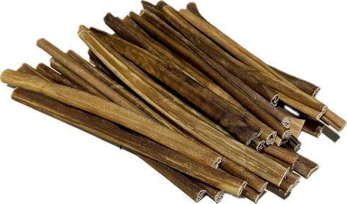 Wild Wolf Bully Sticks 12 (1lb./~12 100% Packed Wild Wolf Beef CollySticks Sticks) Natural - Single-Ingredient Collagen