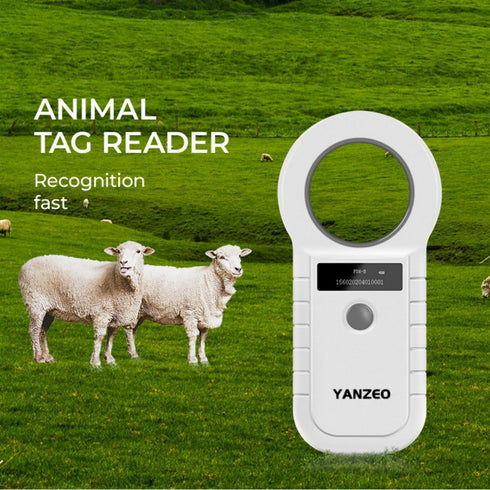 134.2KHz/125KHz 15 11784/11785) Yanzeo Pet Microchip Reader Digits Pet Microchip Scanner for Dogs Cats FDX-B (ISO