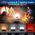 LED Camping Lantern Rechargeable 1400LM, 420H Running Time Emergency Hanging Light for Home, Hiking, Power Outages