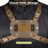 Let Me Be Let-Me-Be FoldPanel Harness Navigation Board Chest Rig for Plate Carrier Phone Mount Molle Holder,Lightweight