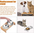 6 Pcs Stainless Steel Cat Bowls, 5.5 Inch Shallow Wide Whisker Friendly Food Dishes